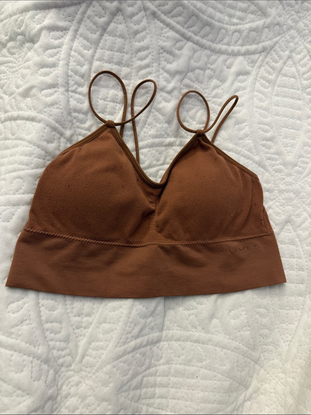Danskin Rust Bralette with Thin Straps